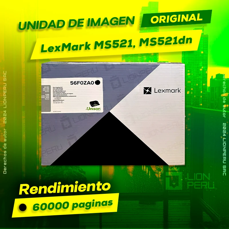 Unidad de Imagen LexMark MS521, MS521dn Imaging Original Negro, ofrece un rendimiento de Calidad a un super Precio, consigue el tuyo… ¡¡YA!!