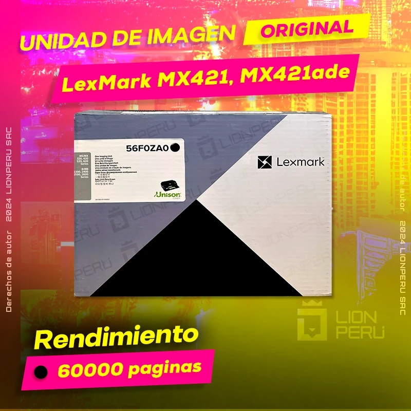 Unidad de Imagen LexMark MX421, MX421ade Imaging Original Negro, ofrece un rendimiento de Calidad a un super Precio, consigue el tuyo… ¡¡YA!!