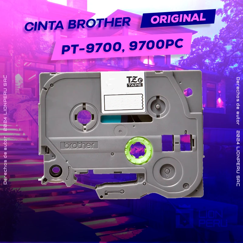 Cinta Brother PT-9700, 9700PC Cartridge P-Touch Rotuladora, ofrece un rendimiento de Calidad a un super Precio, ingresa y consigue el tuyo… ¡¡YA!!