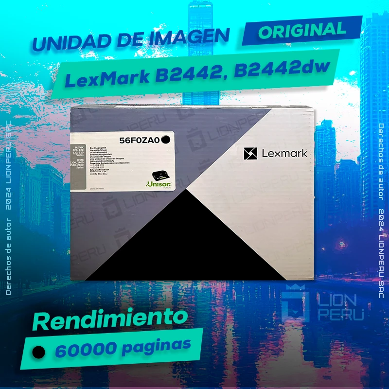 Unidad de Imagen LexMark B2442, B2442dw Imaging Original Negro, ofrece un rendimiento de Calidad a un super Precio, consigue el tuyo… ¡¡YA!!