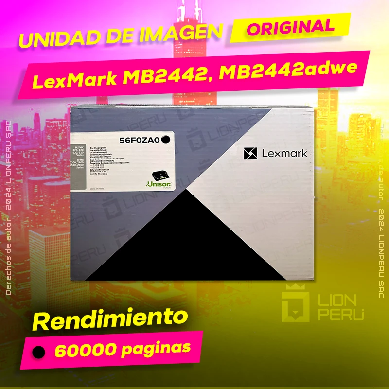 Unidad de Imagen LexMark MB2442, MB2442adwe Imaging Original Negro, ofrece un rendimiento de Calidad a un super Precio