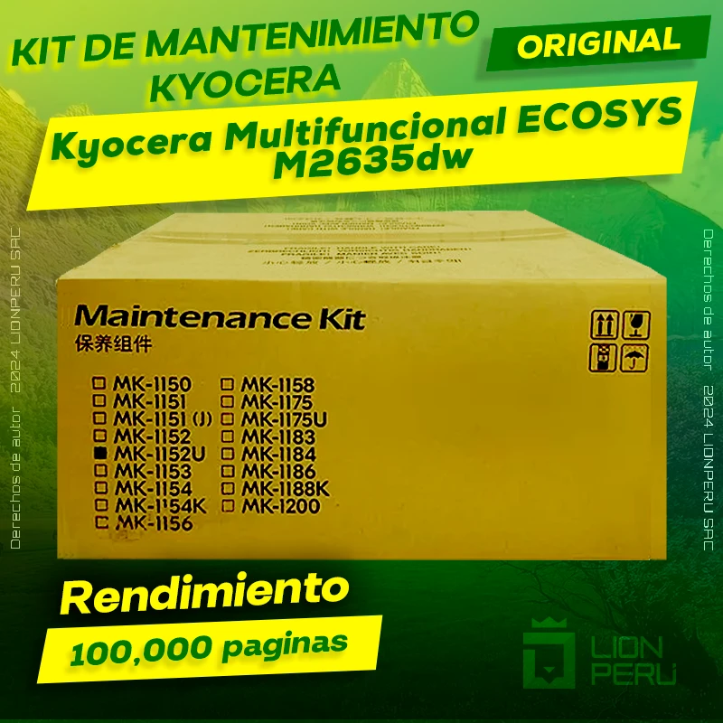 Kit de Mantenimiento Kyocera M2635dw ECOSYS Multifuncional Original