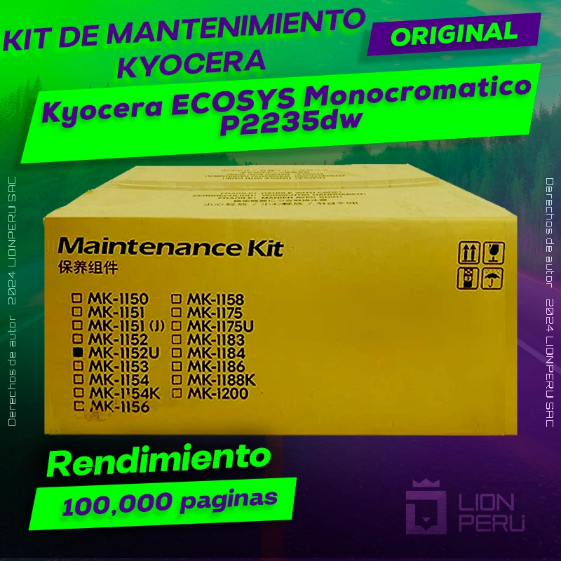 Kit de Mantenimiento Kyocera P2235dw ECOSYS Original