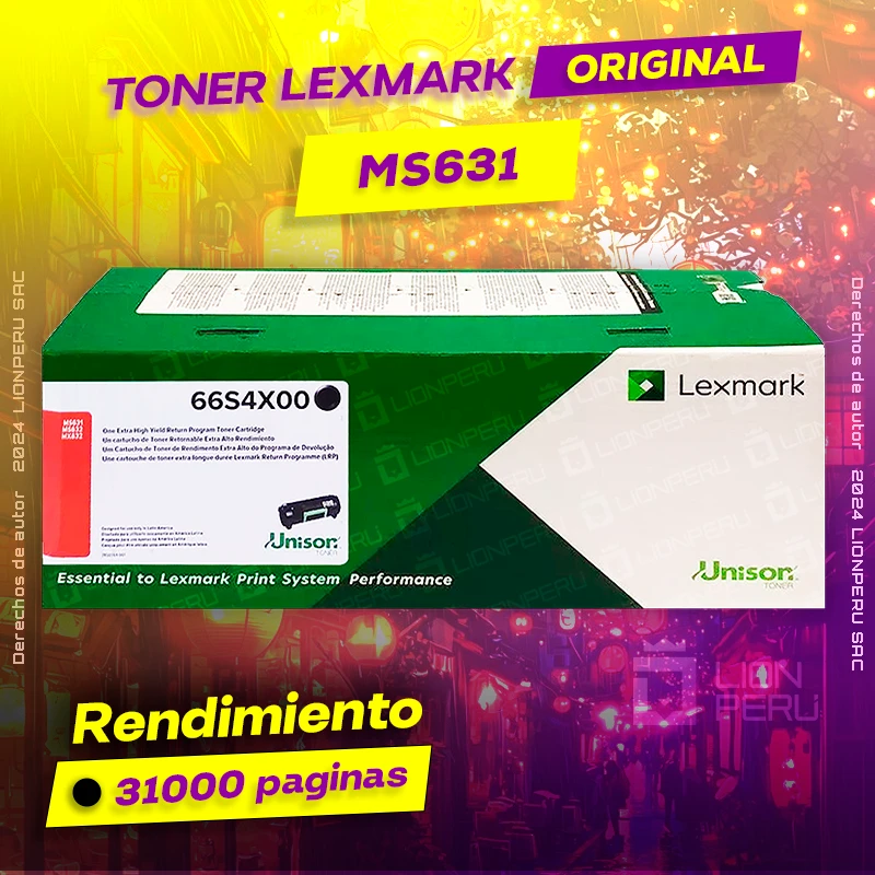 Toner LexMark MS631 Cartridge Original Negro, ofrece un rendimiento de Calidad a un super Precio, ingresa y consigue el tuyo… ¡¡YA!!