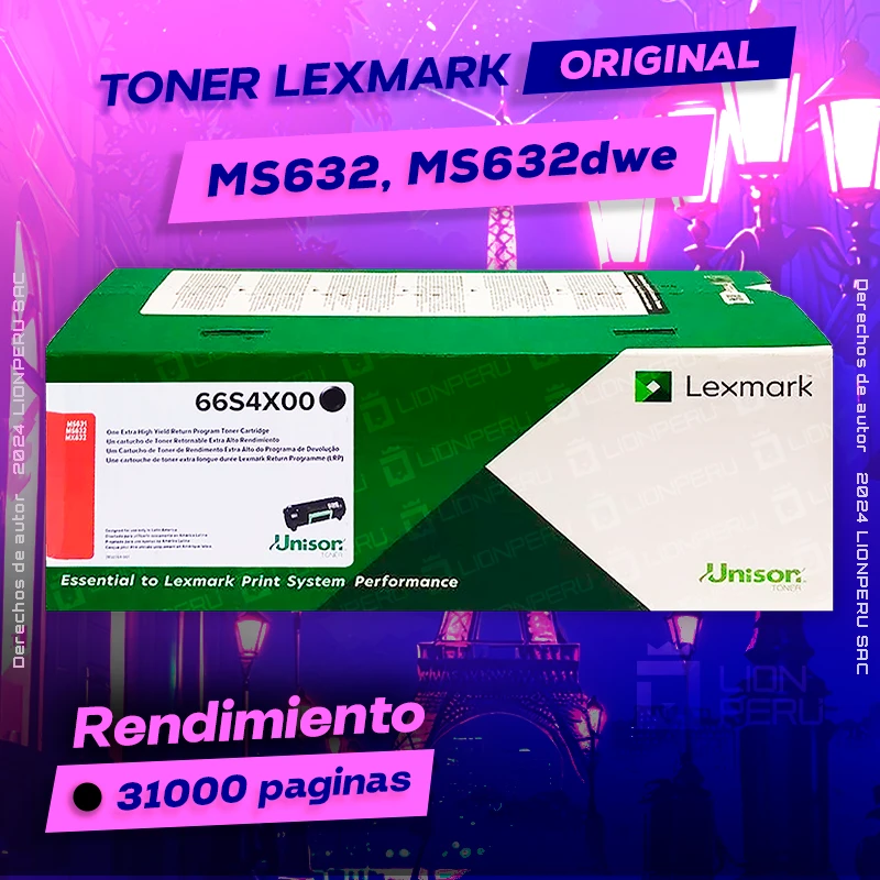 Toner LexMark MS632, MS632dwe Cartucho Original Negro, ofrece un rendimiento de Calidad a un super Precio, ingresa y consigue el tuyo… ¡¡YA!!