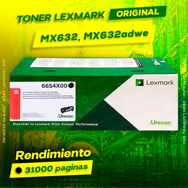 Toner LexMark MX632, MX632adwe Cartucho Original Negro, ofrece un rendimiento de Calidad a un super Precio, ingresa y consigue el tuyo… ¡¡YA!!