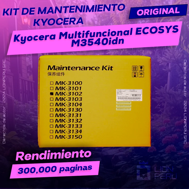 Kit de Mantenimiento Kyocera ECOSYS M3540idn Cartucho Original