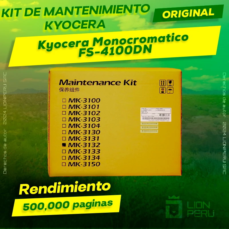 Kit de Mantenimiento Kyocera ECOSYS FS-4100DN Multifuncional