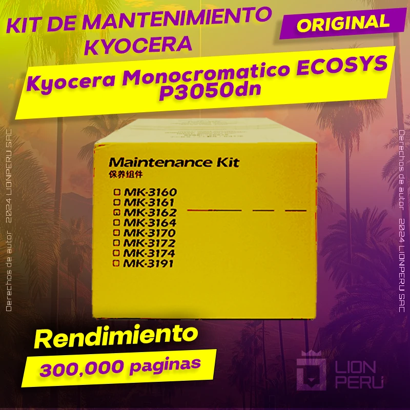 Kit de Mantenimiento Kyocera ECOSYS P3050dn Cartucho Original