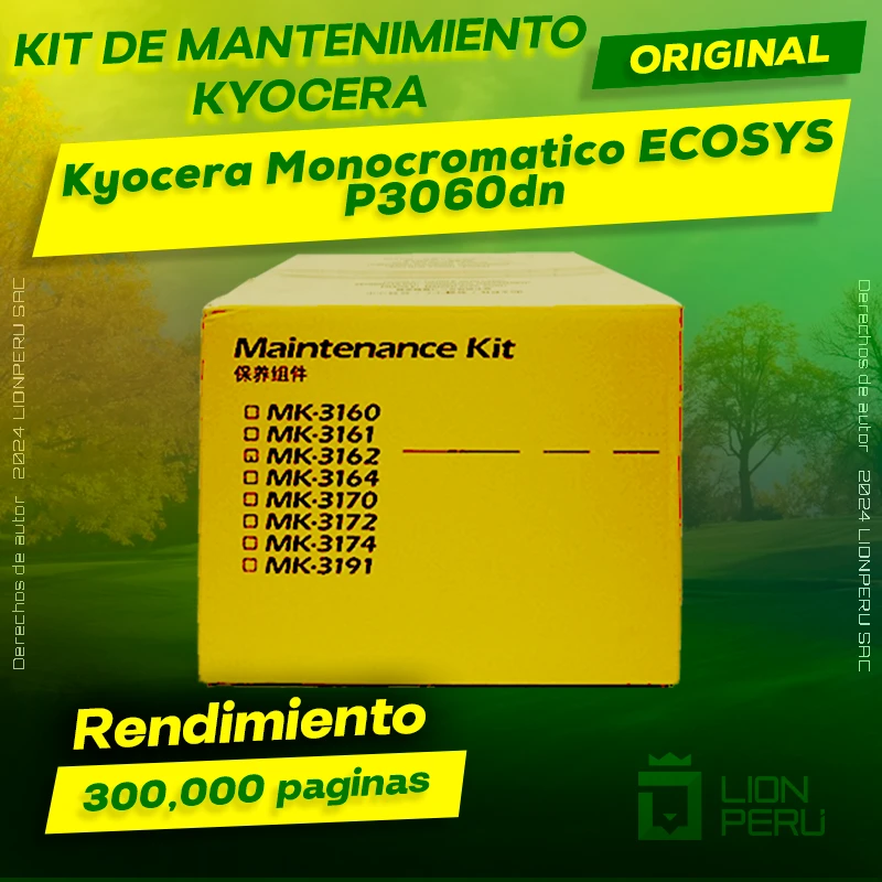 Kit de Mantenimiento Kyocera ECOSYS P3060dn Cartucho Original