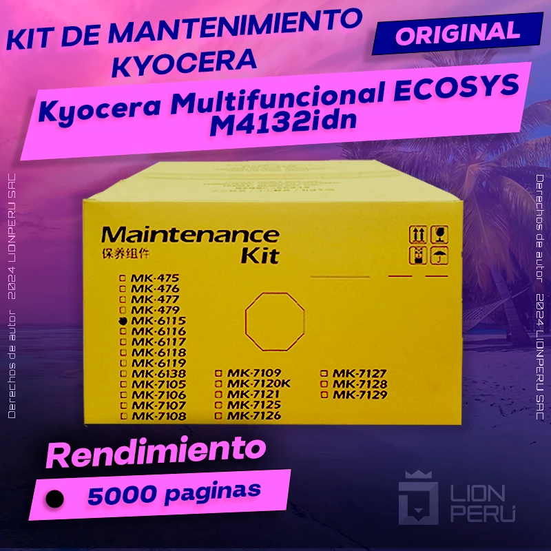 Kit de Mantenimiento Kyocera M4132idn ECOSYS Cartucho Original