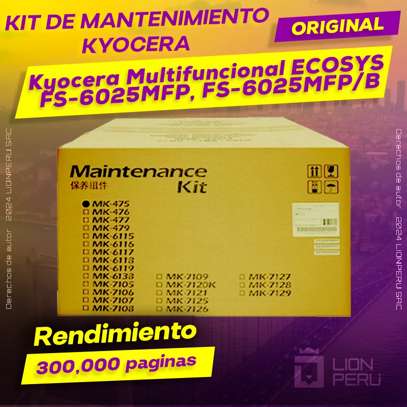 Kit de Mantenimiento Kyocera ECOSYS FS-6025MFP, FS-6025MFP/B Original