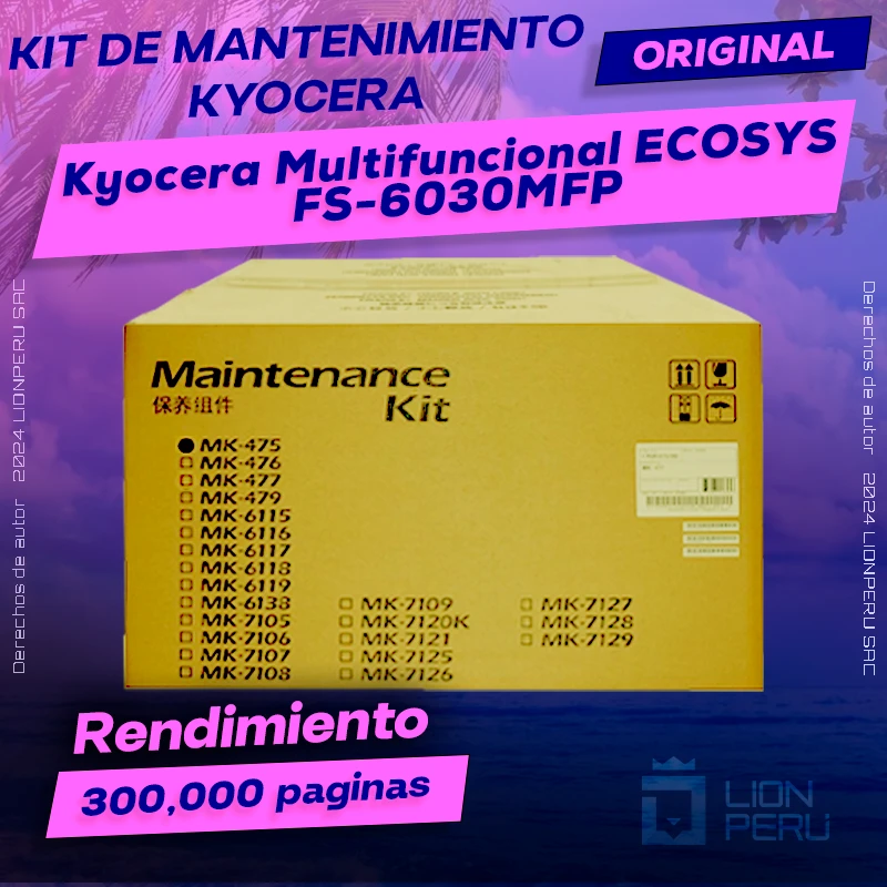 Kit de Mantenimiento Kyocera ECOSYS FS-6030MFP Original