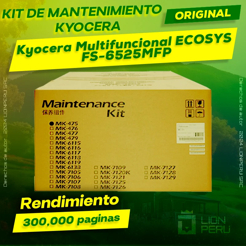 Kit de Mantenimiento Kyocera ECOSYS FS-6525MFP Original