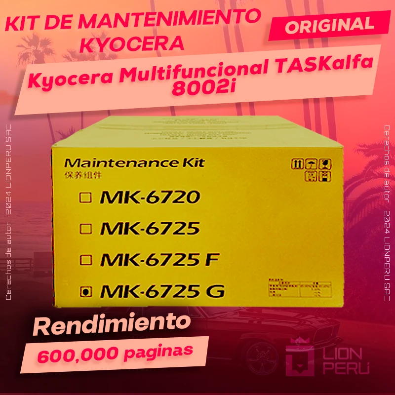 Kit de Mantenimiento Kyocera TASKalfa 8002i Original