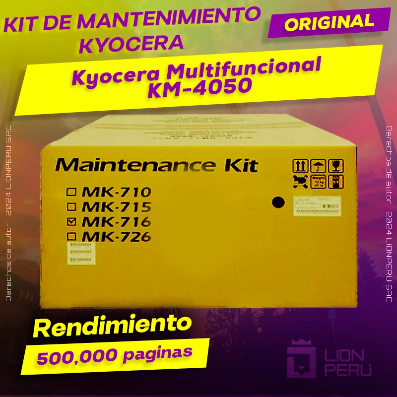 Kit de Mantenimiento Multifuncional Kyocera KM-4050 Original