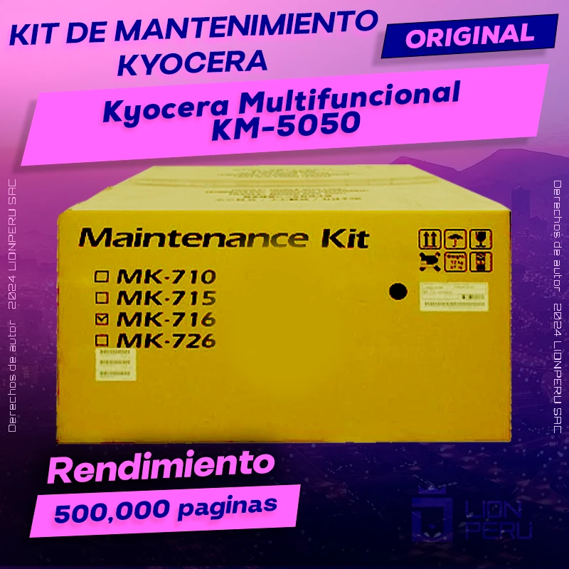Kit de Mantenimiento Multifuncional Kyocera KM-5050 Original