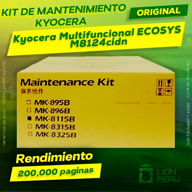 Kit de Mantenimiento Kyocera ECOSYS M8124cidn Original