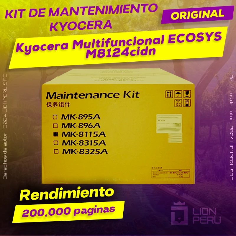 Kit de Mantenimiento Kyocera ECOSYS M8124cidn Original