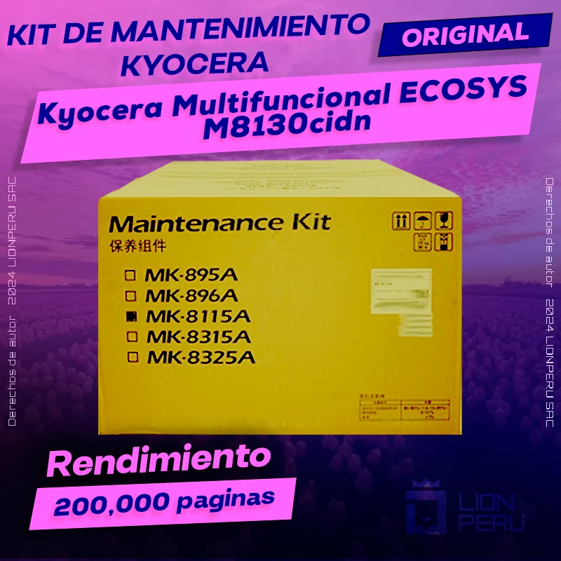 Kit de Mantenimiento Kyocera ECOSYS M8130cidn Original