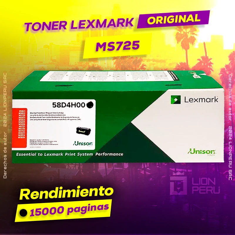 Toner LexMark MS725 Laser Cartridge Original Negro, ofrece un rendimiento de Calidad a un super Precio, ingresa y consigue el tuyo… ¡¡YA!!