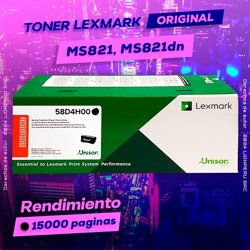 Toner LexMark MS821, MS821dn Cartridge Original Negro, ofrece un rendimiento de Calidad a un super Precio, ingresa y consigue el tuyo… ¡¡YA!!