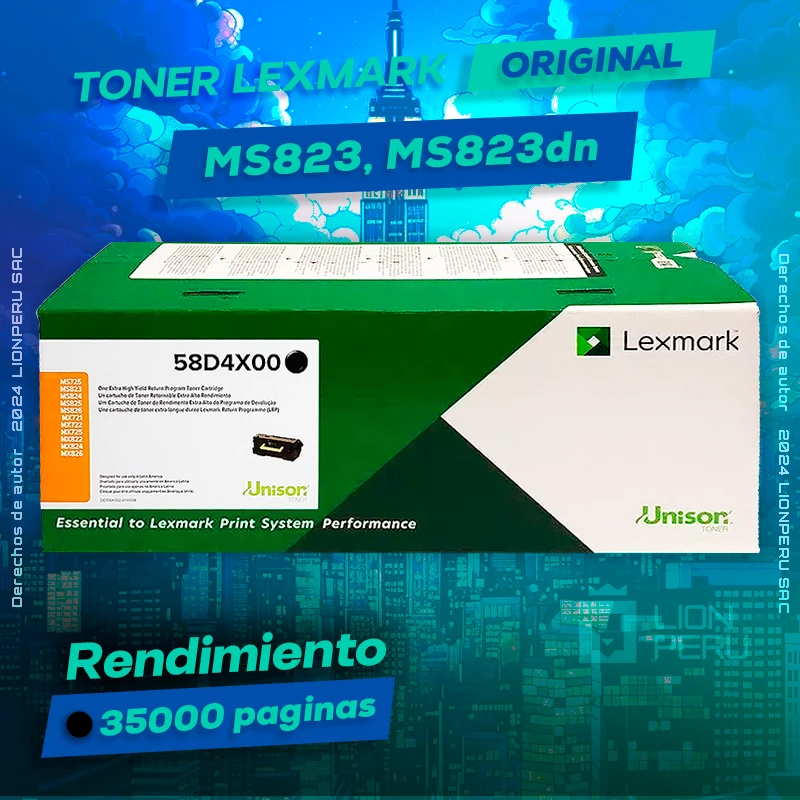 Toner LexMark MS823, MS823dn Cartridge Original Negro, ofrece un rendimiento de Calidad a un super Precio, ingresa y consigue el tuyo… ¡¡YA!!