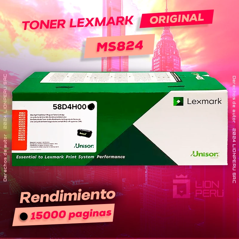 Toner LexMark MS824 Laser Cartridge Original Negro, ofrece un rendimiento de Calidad a un super Precio, ingresa y consigue el tuyo… ¡¡YA!!