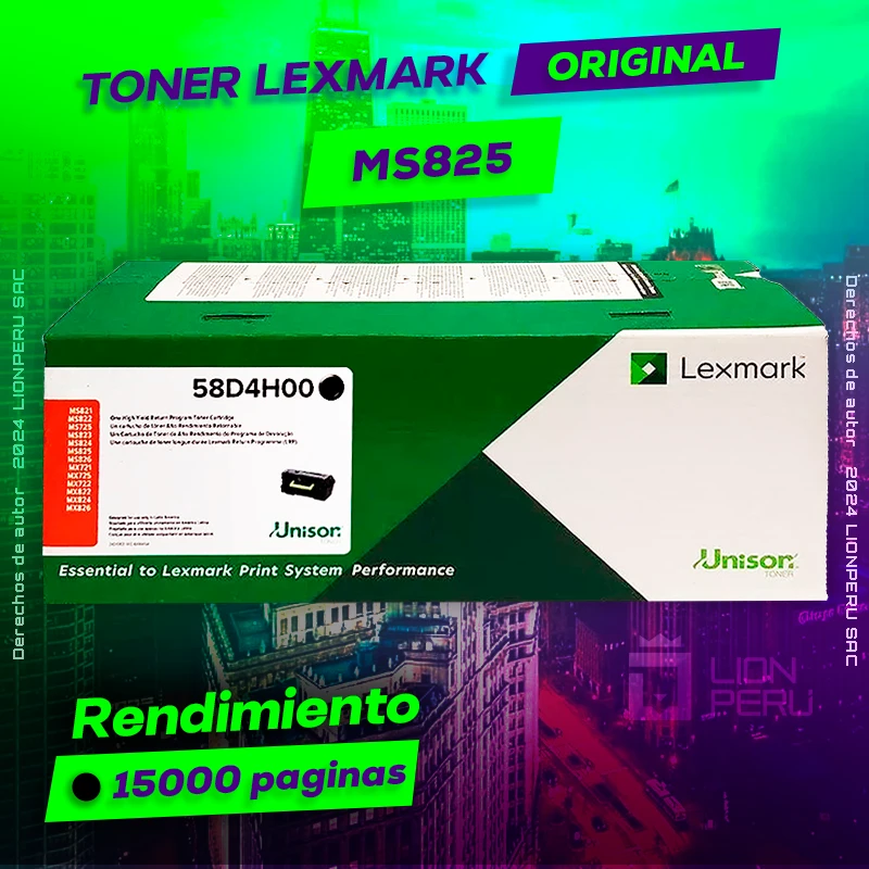 Toner LexMark MS825 Laser Cartridge Original Negro, ofrece un rendimiento de Calidad a un super Precio, ingresa y consigue el tuyo… ¡¡YA!!