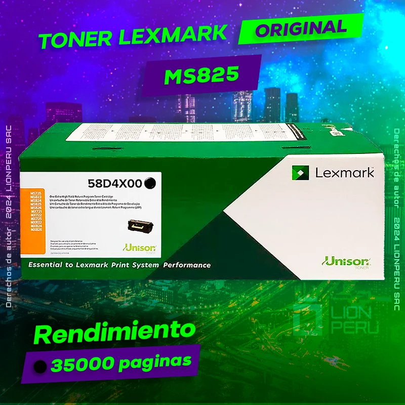 Toner LexMark MS825 Laser Cartridge Original Negro, ofrece un rendimiento de Calidad a un super Precio, ingresa y consigue el tuyo… ¡¡YA!!