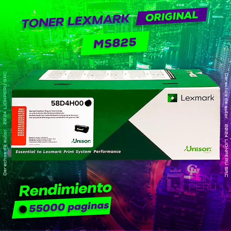 Toner LexMark MS825 Laser Cartridge Original Negro, ofrece un rendimiento de Calidad a un super Precio, ingresa y consigue el tuyo… ¡¡YA!!