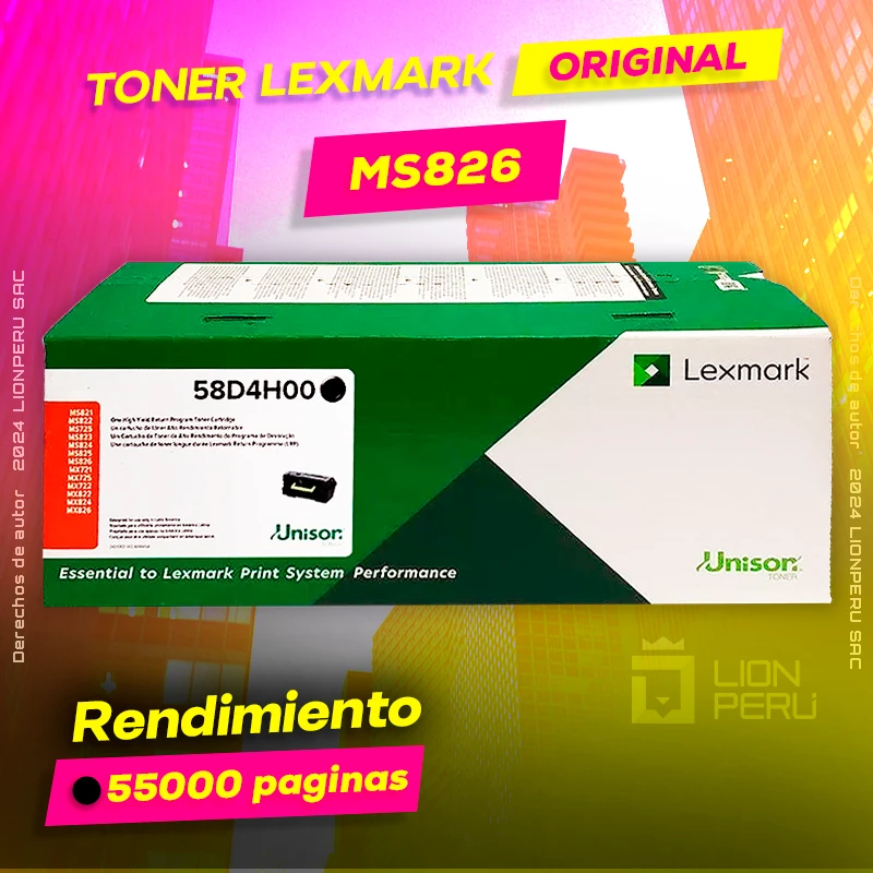 Toner LexMark MS826, MS826de Cartridge Original Negro, ofrece un rendimiento de Calidad a un super Precio, ingresa y consigue el tuyo… ¡¡YA!!