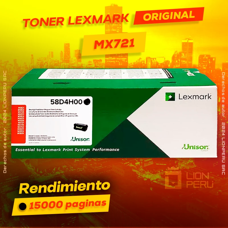 Toner LexMark MX721 Laser Cartridge Original Negro, ofrece un rendimiento de Calidad a un super Precio, ingresa y consigue el tuyo… ¡¡YA!!