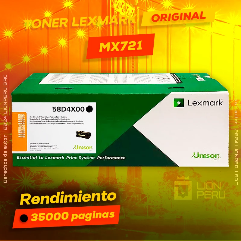Toner LexMark MX721 Laser Cartridge Original Negro, ofrece un rendimiento de Calidad a un super Precio, ingresa y consigue el tuyo… ¡¡YA!!
