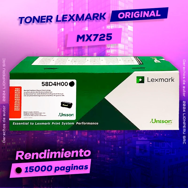 Toner LexMark MX725 Laser Cartridge Original Negro, ofrece un rendimiento de Calidad a un super Precio, ingresa y consigue el tuyo… ¡¡YA!!