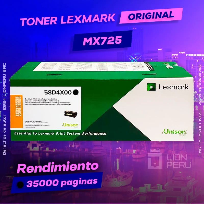 Toner LexMark MX725 Laser Cartridge Original Negro, ofrece un rendimiento de Calidad a un super Precio, ingresa y consigue el tuyo… ¡¡YA!!