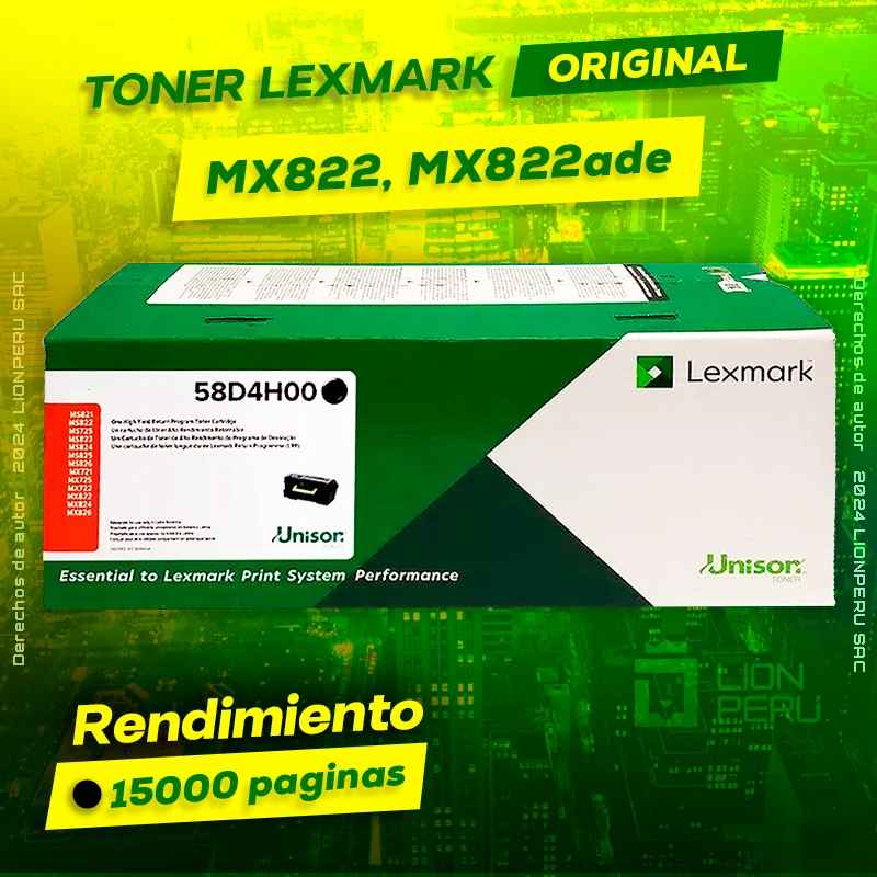 Toner LexMark MX822, MX822ade Cartucho Original Negro, ofrece un rendimiento de Calidad a un super Precio, ingresa y consigue el tuyo… ¡¡YA!!