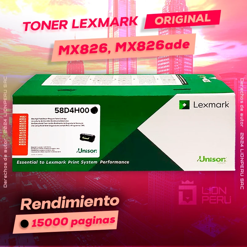 Toner LexMark MX826, MX826ade Cartucho Original Negro, ofrece un rendimiento de Calidad a un super Precio, ingresa y consigue el tuyo… ¡¡YA!!