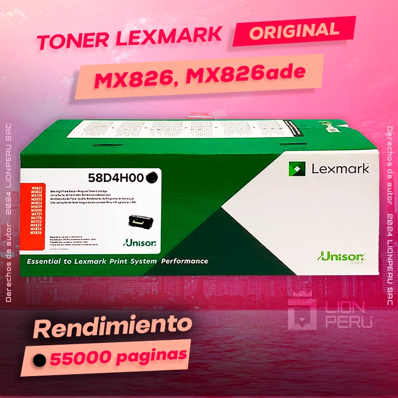 Toner LexMark MX826, MX826ade Cartucho Original Negro, ofrece un rendimiento de Calidad a un super Precio, ingresa y consigue el tuyo… ¡¡YA!!