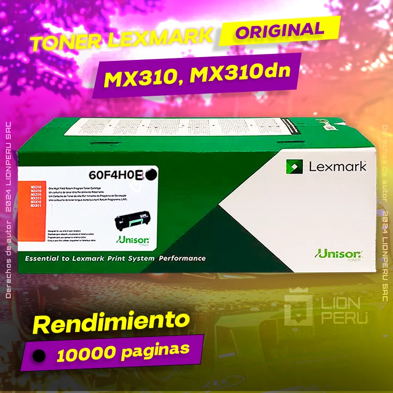 Toner LexMark MX310, MX310dn Cartucho Original Negro, ofrece un rendimiento de Calidad a un super Precio, ingresa y consigue el tuyo… ¡¡YA!!