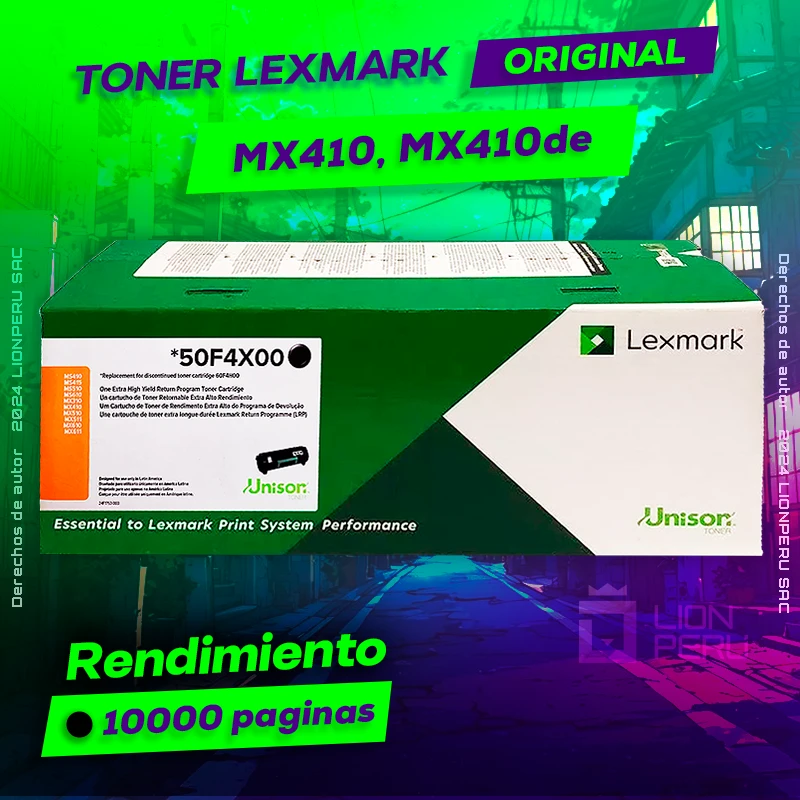 Toner LexMark MX410, MX410de Cartucho Original Negro, ofrece un rendimiento de Calidad a un super Precio, ingresa y consigue el tuyo… ¡¡YA!!