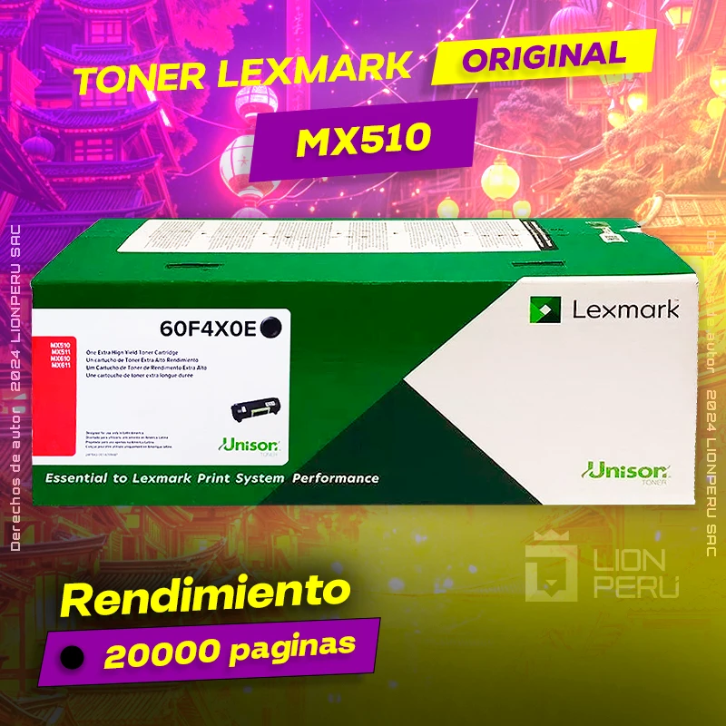 Toner LexMark MX510 Laser Cartridge Original Negro, ofrece un rendimiento de Calidad a un super Precio, ingresa y consigue el tuyo… ¡¡YA!!