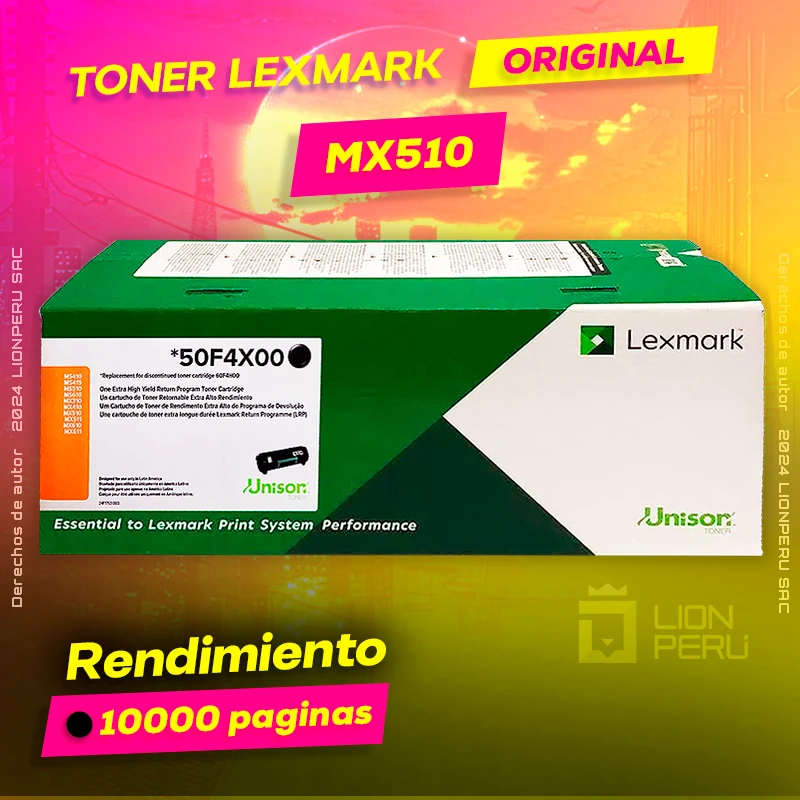 Toner LexMark MX510 Laser Cartridge Original Negro, ofrece un rendimiento de Calidad a un super Precio, ingresa y consigue el tuyo… ¡¡YA!!