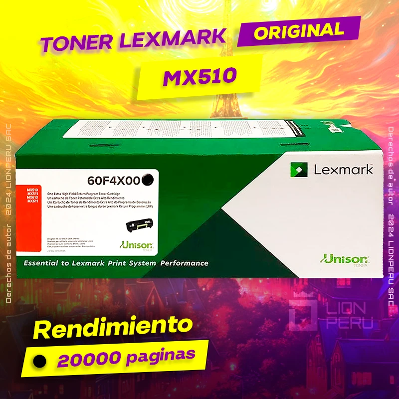 Toner LexMark MX510 Laser Cartridge Original Negro, ofrece un rendimiento de Calidad a un super Precio, ingresa y consigue el tuyo… ¡¡YA!!