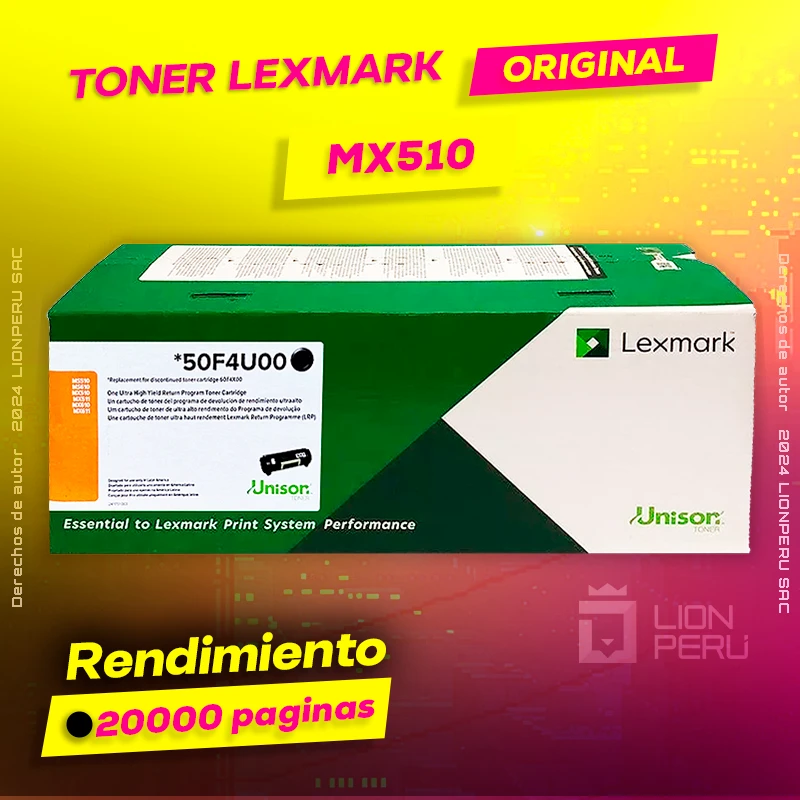 Toner LexMark MX510 Laser Cartridge Original Negro, ofrece un rendimiento de Calidad a un super Precio, ingresa y consigue el tuyo… ¡¡YA!!