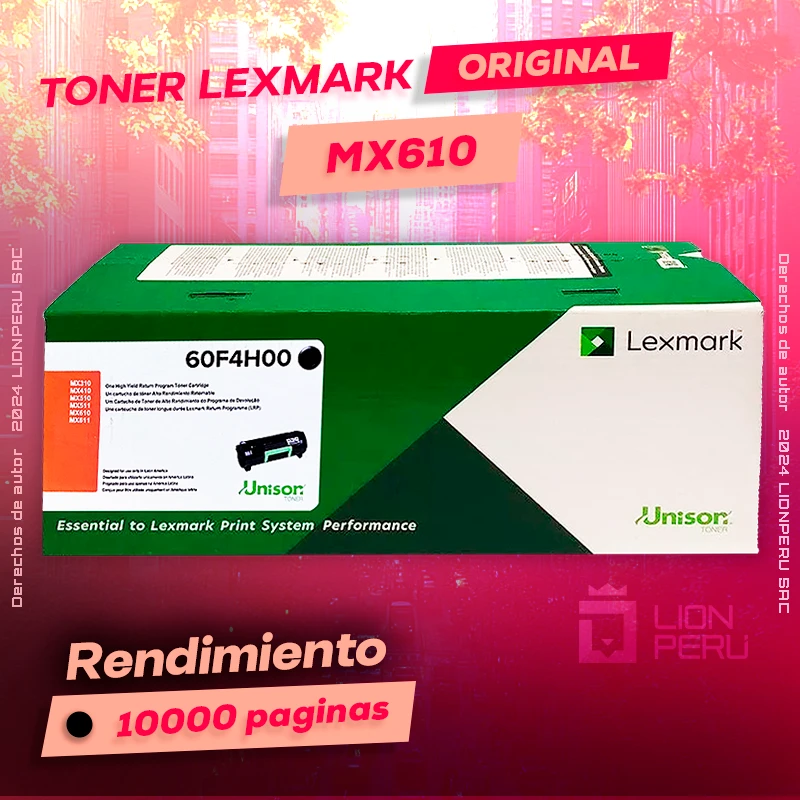 Toner LexMark MX610 Laser Cartridge Original Negro, ofrece un rendimiento de Calidad a un super Precio, ingresa y consigue el tuyo… ¡¡YA!!