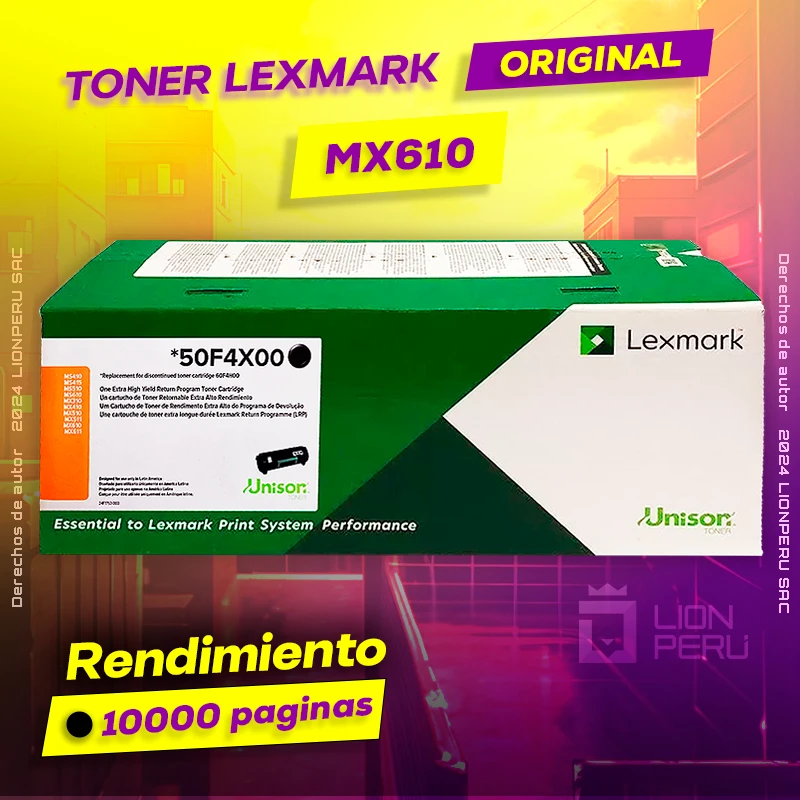 Toner LexMark MX610 Laser Cartridge Original Negro, ofrece un rendimiento de Calidad a un super Precio, ingresa y consigue el tuyo… ¡¡YA!!