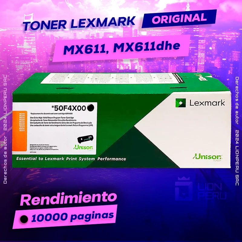 Toner LexMark MX611, MX611dhe Cartucho Original Negro, ofrece un rendimiento de Calidad a un super Precio, ingresa y consigue el tuyo… ¡¡YA!!