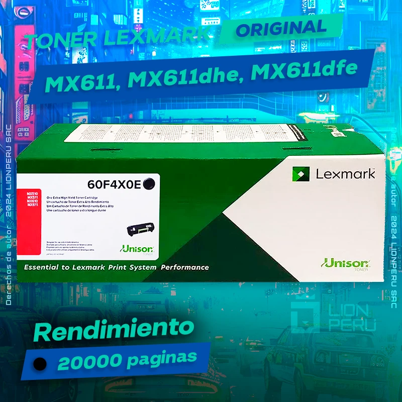 Toner LexMark MX611, MX611dhe Cartucho Original Negro, ofrece un rendimiento de Calidad a un super Precio, ingresa y consigue el tuyo… ¡¡YA!!