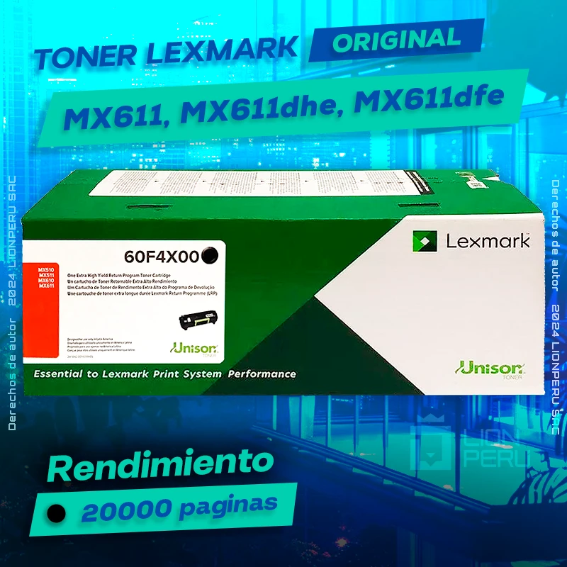 Toner LexMark MX611, MX611dhe Cartucho Original Negro, ofrece un rendimiento de Calidad a un super Precio, ingresa y consigue el tuyo… ¡¡YA!!